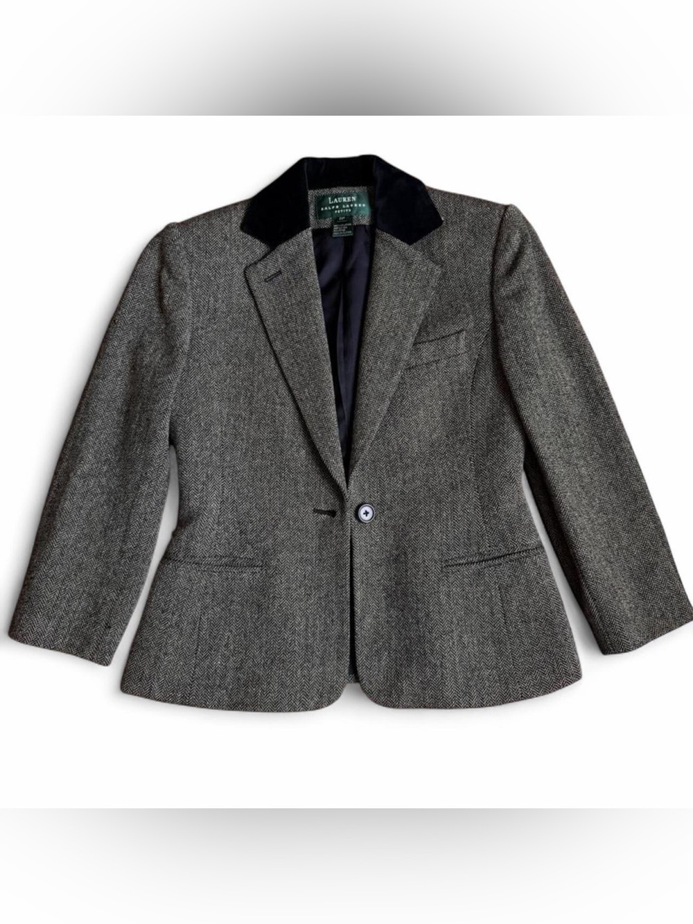 Vintage Lauren Ralph Lauren LRL Herringbone 100% Wool Blazer